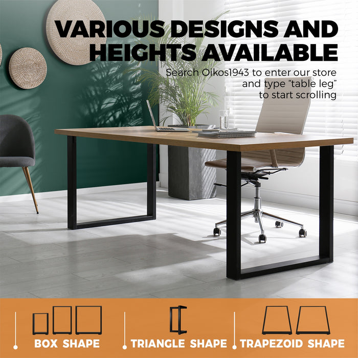 4X Coffee Dining Table Legs Bench Box Steel Metal Industrial 71 X 50Cm