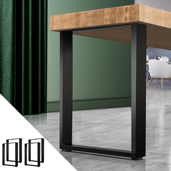 4X Coffee Dining Table Legs Bench Box Steel Metal Industrial 71 X 50Cm