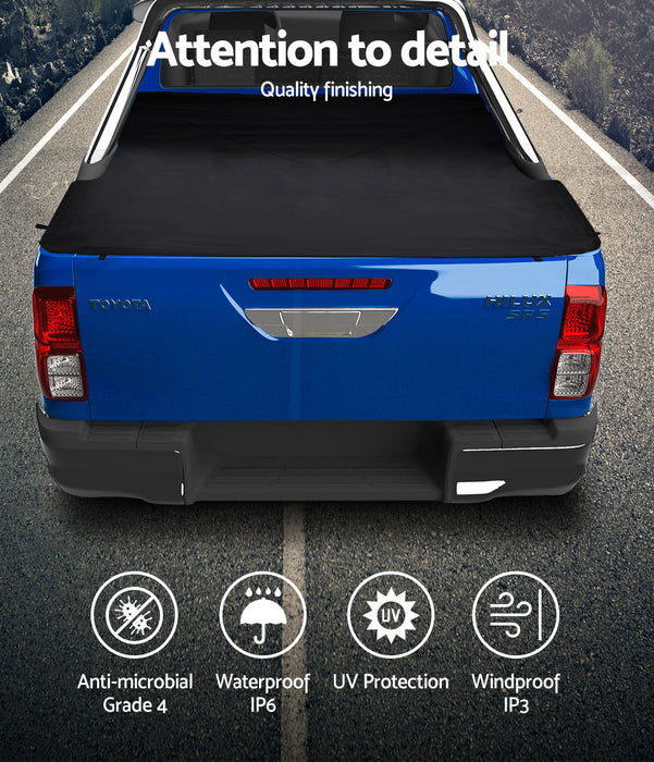 Tonneau Cover Fit Toyota Hilux Sr5 A-Deck Dual Cab Clip On Ute Truck