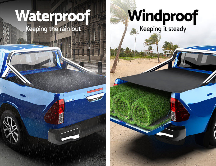 Tonneau Cover Fit Toyota Hilux Sr5 A-Deck Dual Cab Clip On Ute Truck
