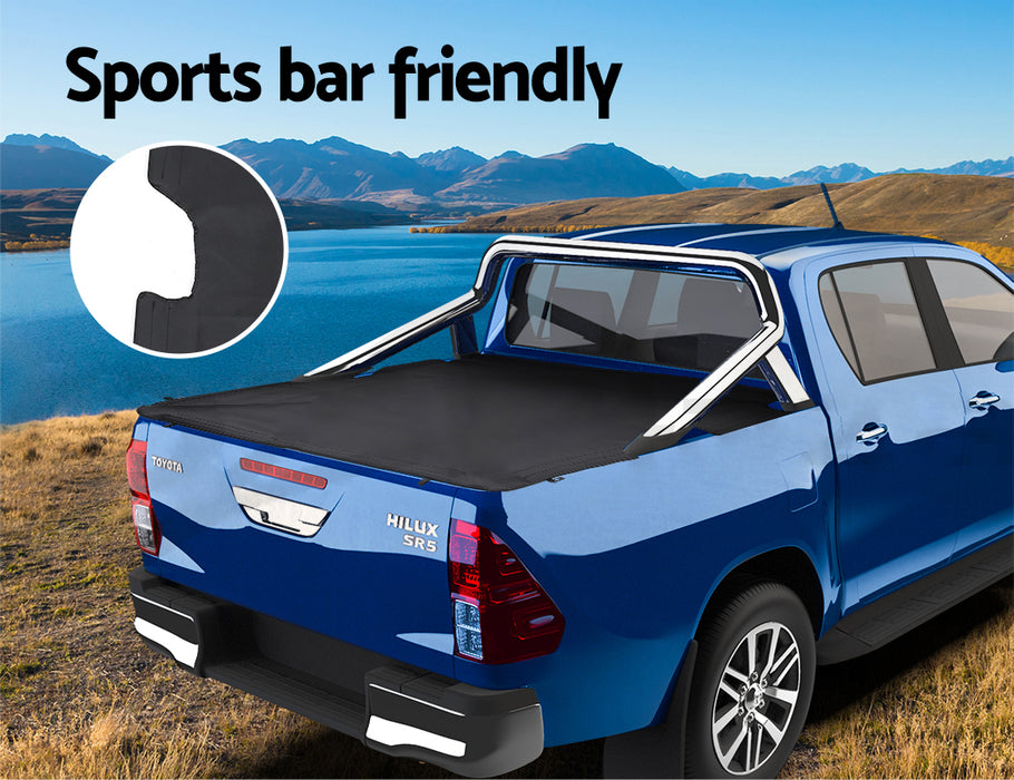 Tonneau Cover Fit Toyota Hilux Sr5 A-Deck Dual Cab Clip On Ute Truck