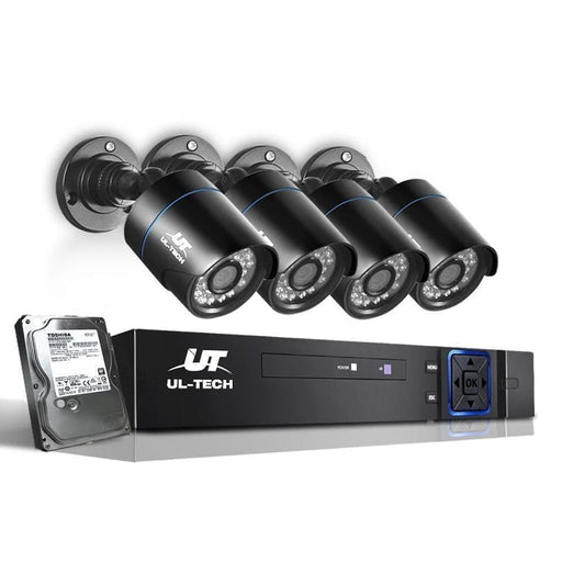 Ul Tech 1080p 4 Channel Hdmi Cctv Security Camera With 1tb