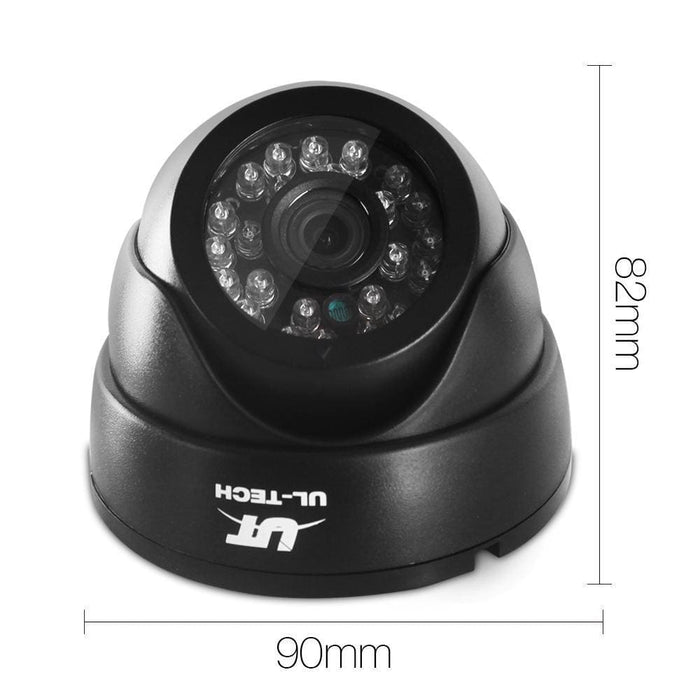 Ul - tech Cctv 8 Dome Cameras Home Security System 8ch Dvr