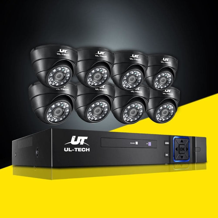 Ul - tech Cctv Camera Home Security System 8ch Dvr 1080p Ip