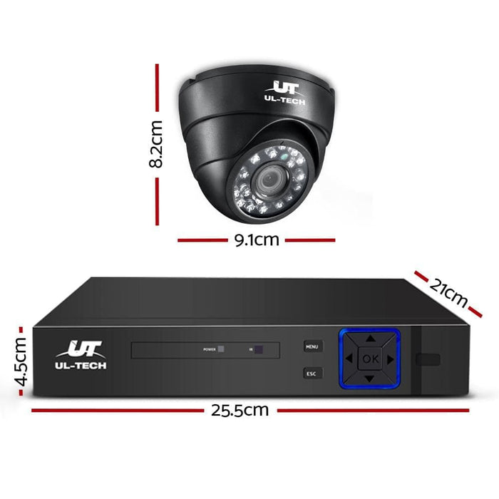 Ul - tech Cctv Camera Security System Home 8ch Dvr 1080p 4