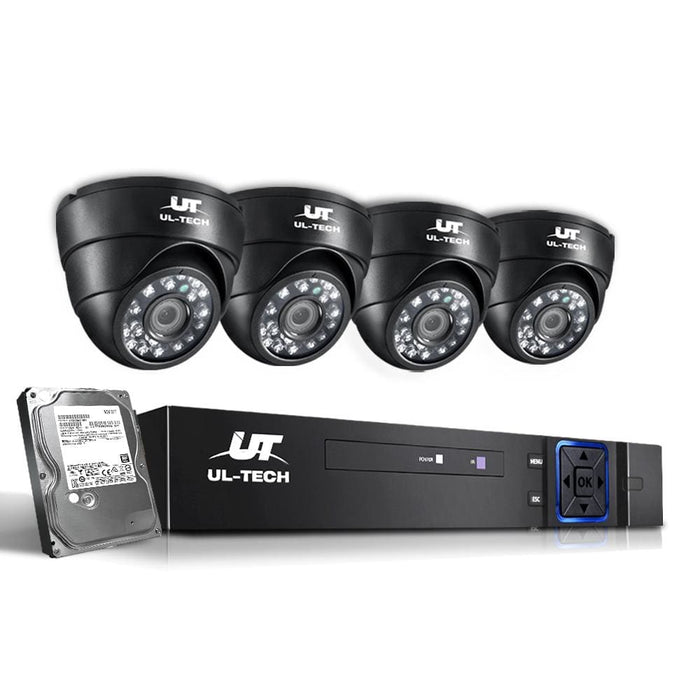 Ul - tech Cctv Security Home Camera System Dvr 1080p Day