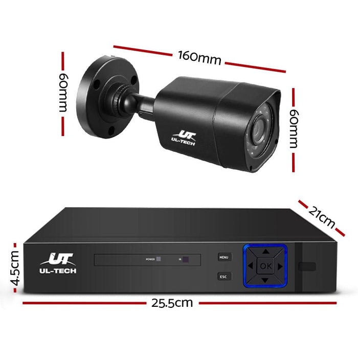 Ul - tech Cctv Security System 2tb 4ch Dvr 1080p 4 Camera