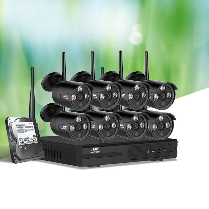 Ul-tech Cctv Wireless Security Camera System 8ch Home