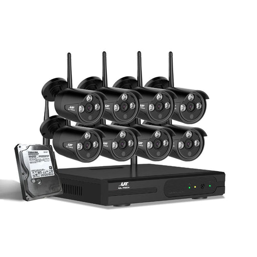 Ul - tech Cctv Wireless Security System 2tb 8ch Nvr 1080p 8