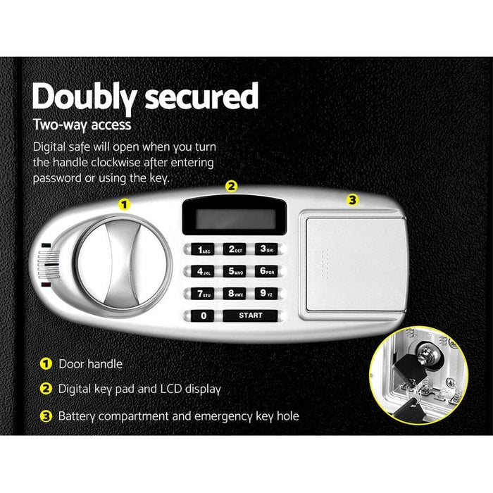 Ul - tech Electronic Safe Digital Security Box Lcd Display