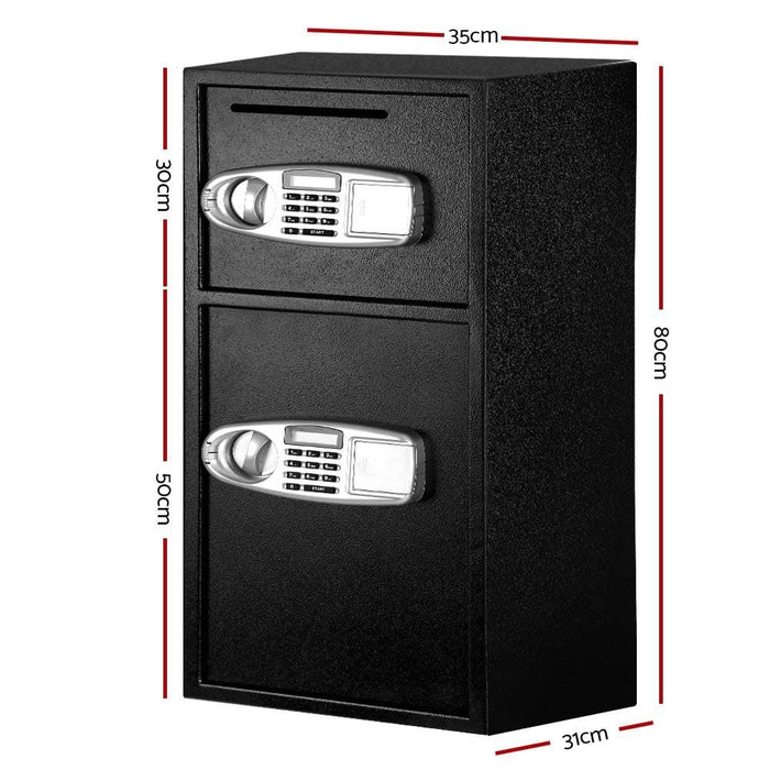 Ul - tech Electronic Safe Digital Security Box Double Door