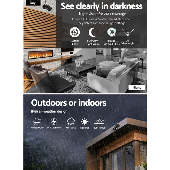 Goslash Picks Ul-tech Wireless Cctv System 2 Camera Set