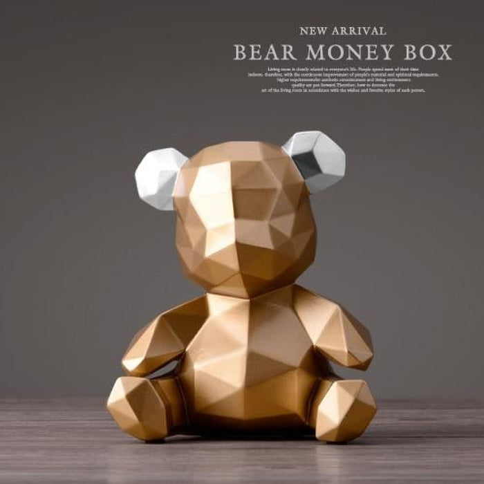 Teddy Bear Figurines Money Box for Children