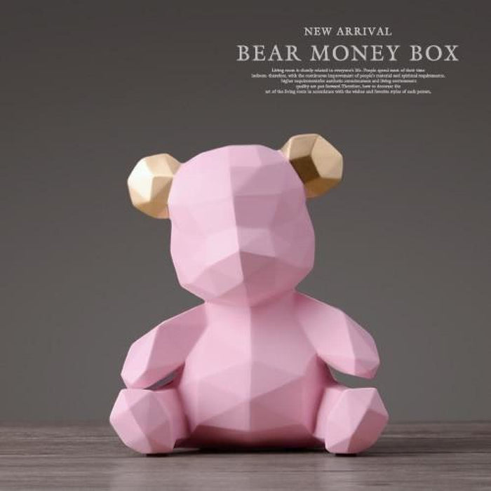Teddy Bear Figurines Money Box for Children