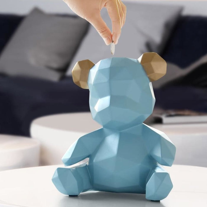 Teddy Bear Figurines Money Box for Children