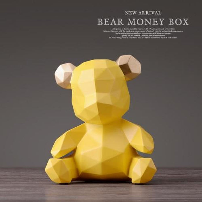 Teddy Bear Figurines Money Box for Children