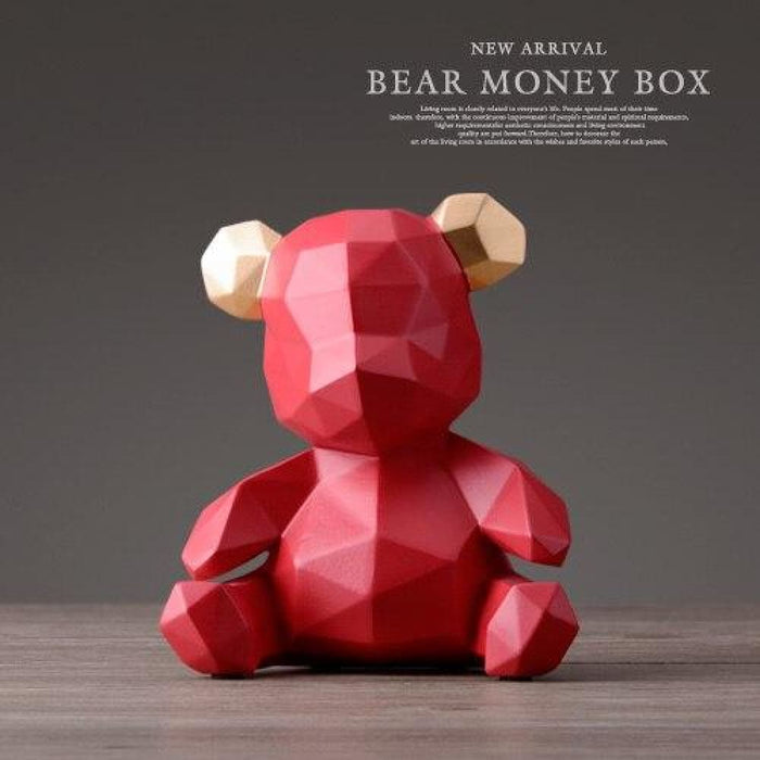 Teddy Bear Figurines Money Box for Children