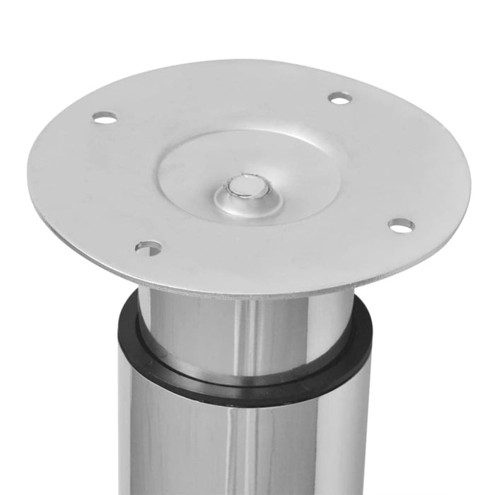 Telescopic Table Legs 2 Pcs Chrome 710 Mm-1100 Mm Xaxopo