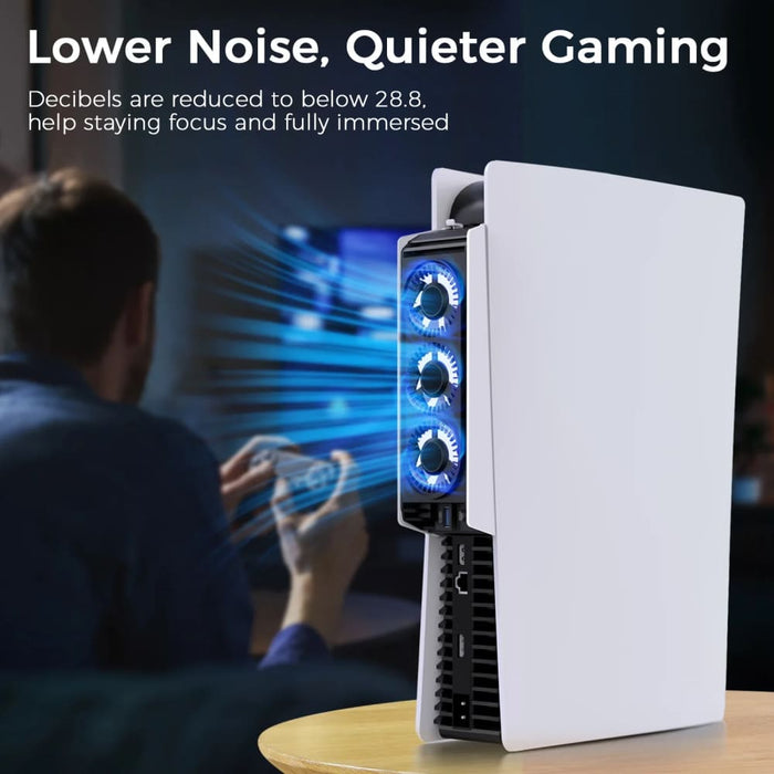 Ps5 Temperature-controlled Cooling Fan Upgraded Cooler
