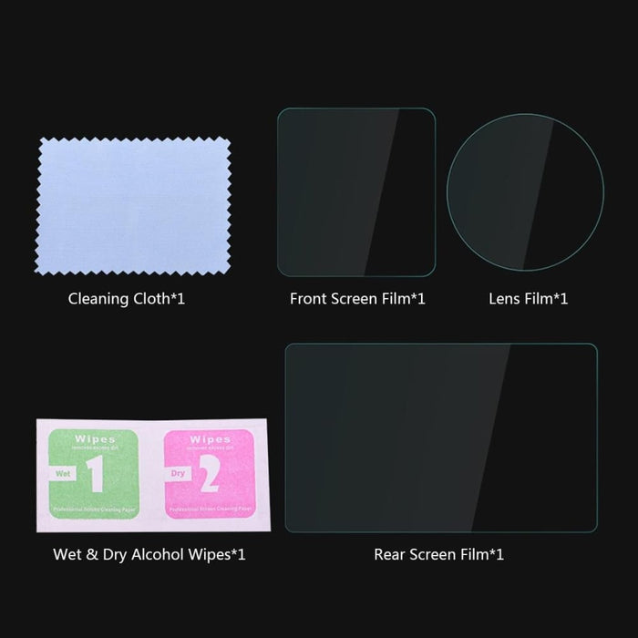 Tempered Glass Film for Dji Action Lens Front and Back Lcd
