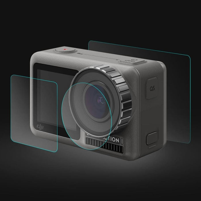 Tempered Glass Film for Dji Action Lens Front and Back Lcd