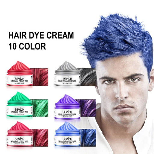 Temporary 10 Colours Hair Wax Dye Cream