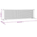 Tennis Net Black and Red 300x100x87 Cm Polyester Ktipl
