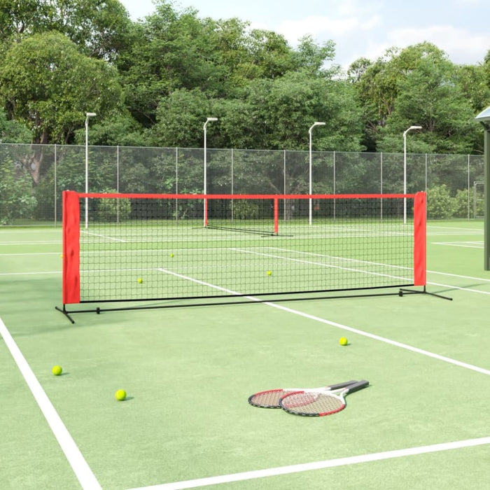 Tennis Net Black and Red 300x100x87 Cm Polyester Ktipl