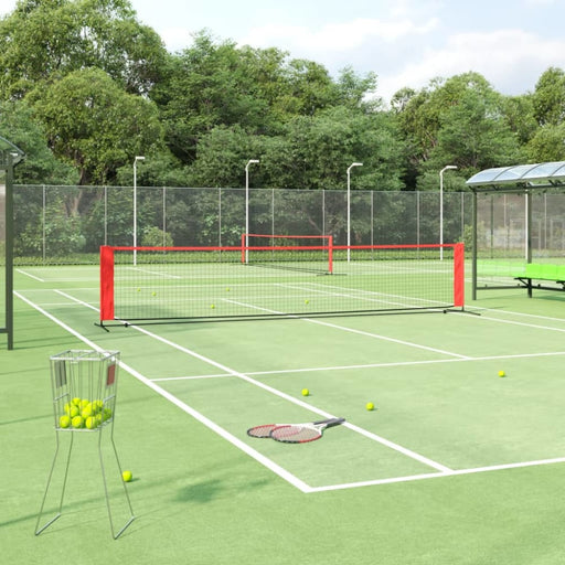 Tennis Net Black and Red 500x100x87 Cm Polyester Ktipn