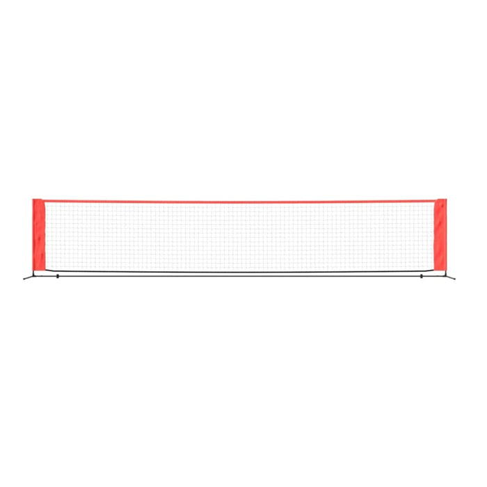 Tennis Net Black and Red 500x100x87 Cm Polyester Ktipn