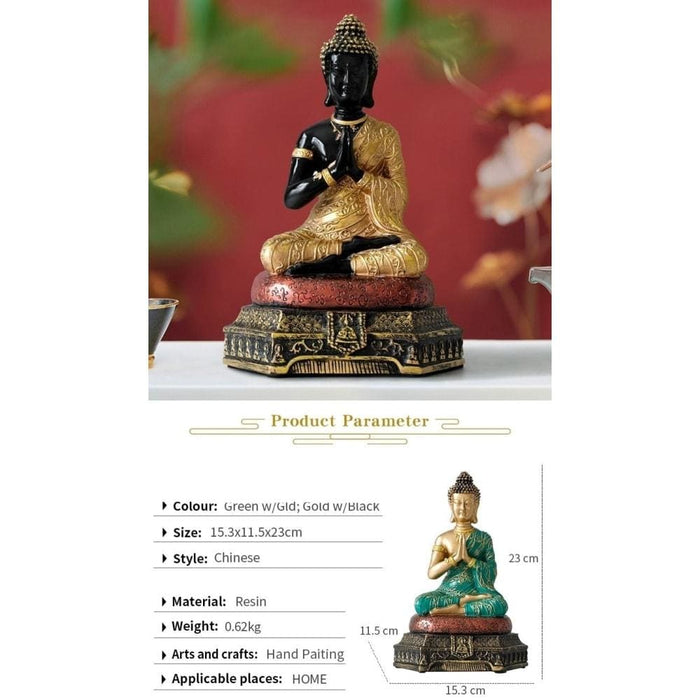 Thailand Buddha Statues Ornament for Office Garden and Home