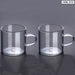 Thick Glass Tea Cup Set with Handle