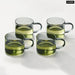 Thick Glass Teacup Set for Drinks