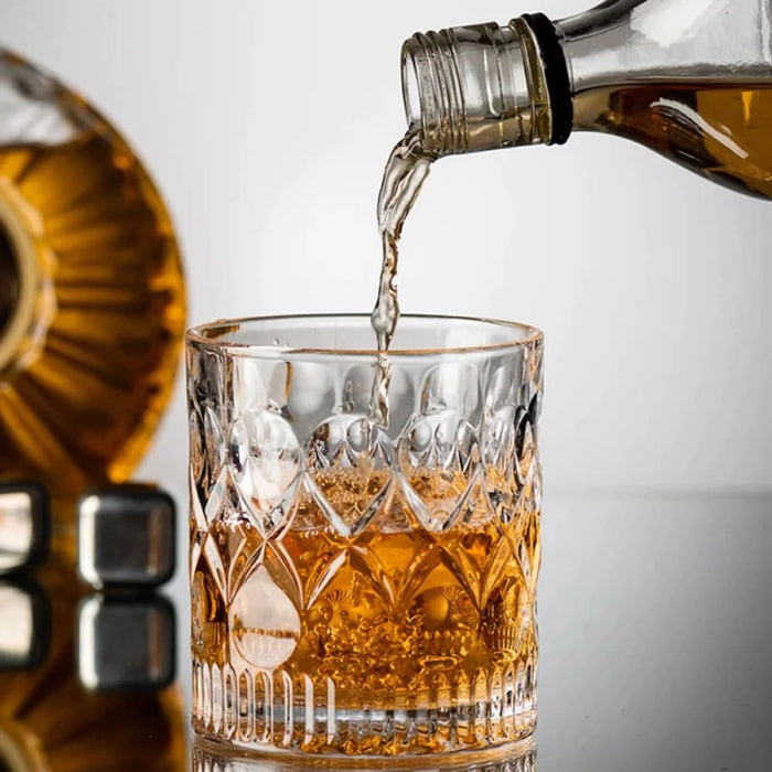Thick Transparent Spirits Glasses For Vodka Whisky Sake