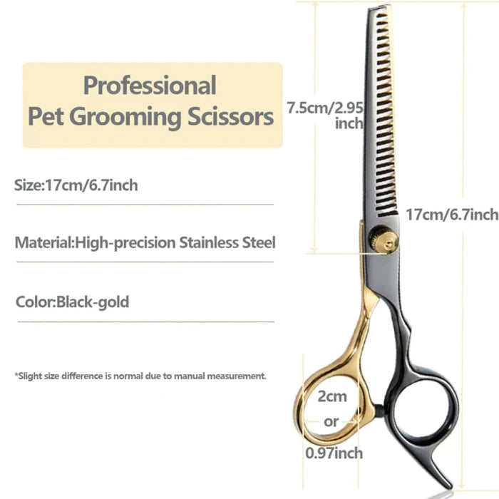 Thinning Pet Grooming Scissors Ergonomic Durable Sharp