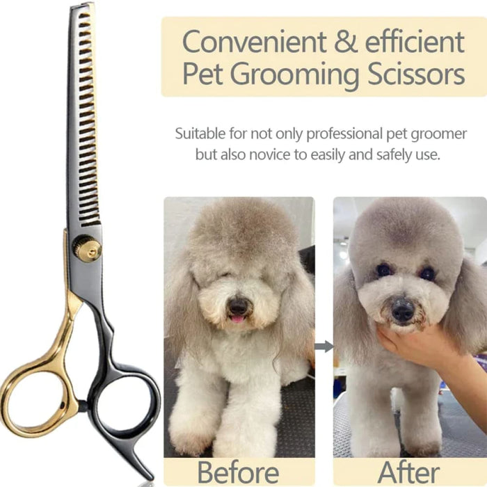 Thinning Pet Grooming Scissors Ergonomic Durable Sharp