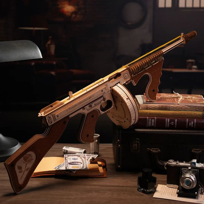 Thompson Submachine Gun Toy for Adults Teens Funny Building