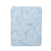 Three Fold Marble Texture Protective Tablet Case With Pen