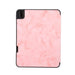Three Fold Marble Texture Protective Tablet Case With Pen