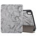 Three Fold Marble Texture Protective Tablet Case With Pen