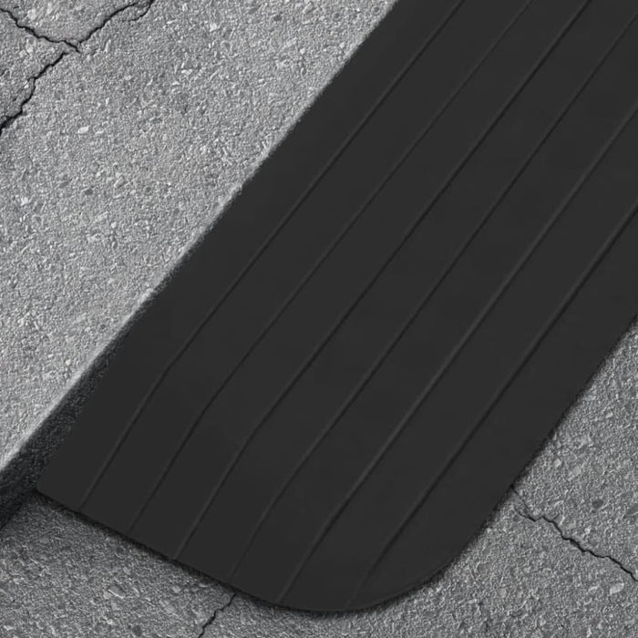 Threshold Ramps 2 Pcs 110x21x2.5 Cm Rubber Opbkio