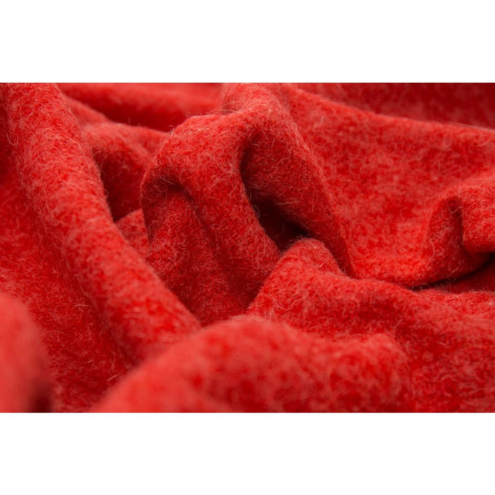 Throw - 100% Nz Wool - Cherry