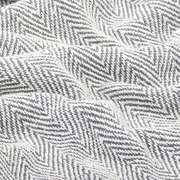 Throw Cotton Herringbone 125x150 Cm Grey Xapton