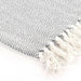 Throw Cotton Herringbone 160x210 Cm Grey Xaptok