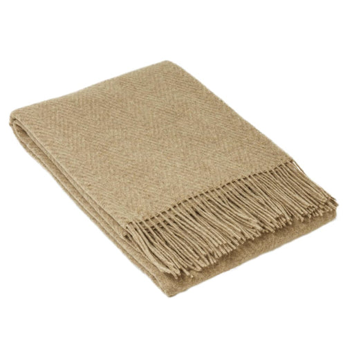 Throw - Merino Wool Blend - Camel