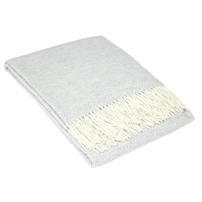 Throw - Merino Wool/cashmere - Light Grey