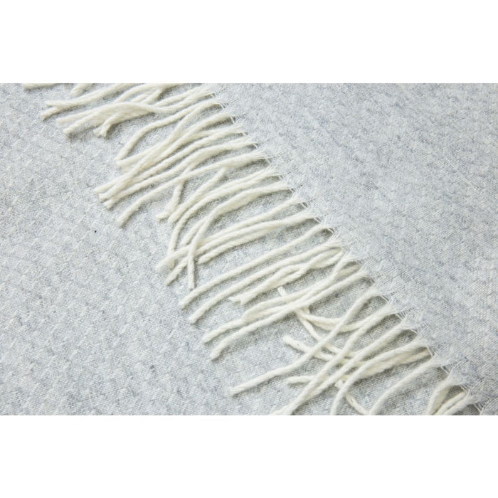 Throw - Merino Wool/cashmere - Light Grey