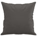 Throw Pillows 2 Pcs Grey 40x40 Cm Faux Leather Takanx