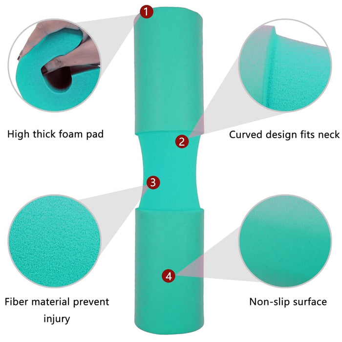 Hip Thrust Barbell Pad Set with Ankle Strap and Weight