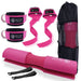 Hip Thrust Barbell Pad Set with Ankle Strap and Weight